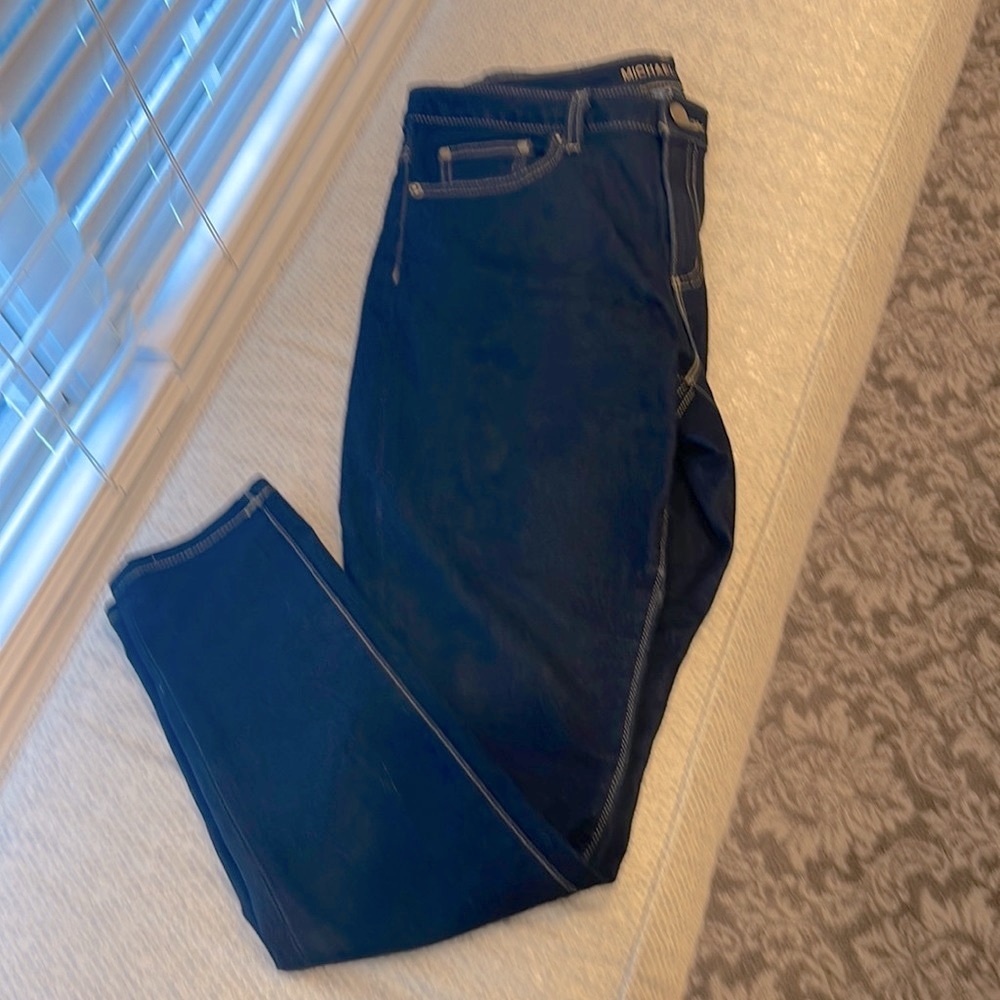 Michael Kors Selma skinny jeans - size 8, dark wash